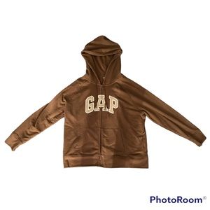 Brown Gap zip-up hoody